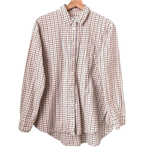 Madewell Front Button Plaid Top Shirt in Size Medium - Picture 1 of 5